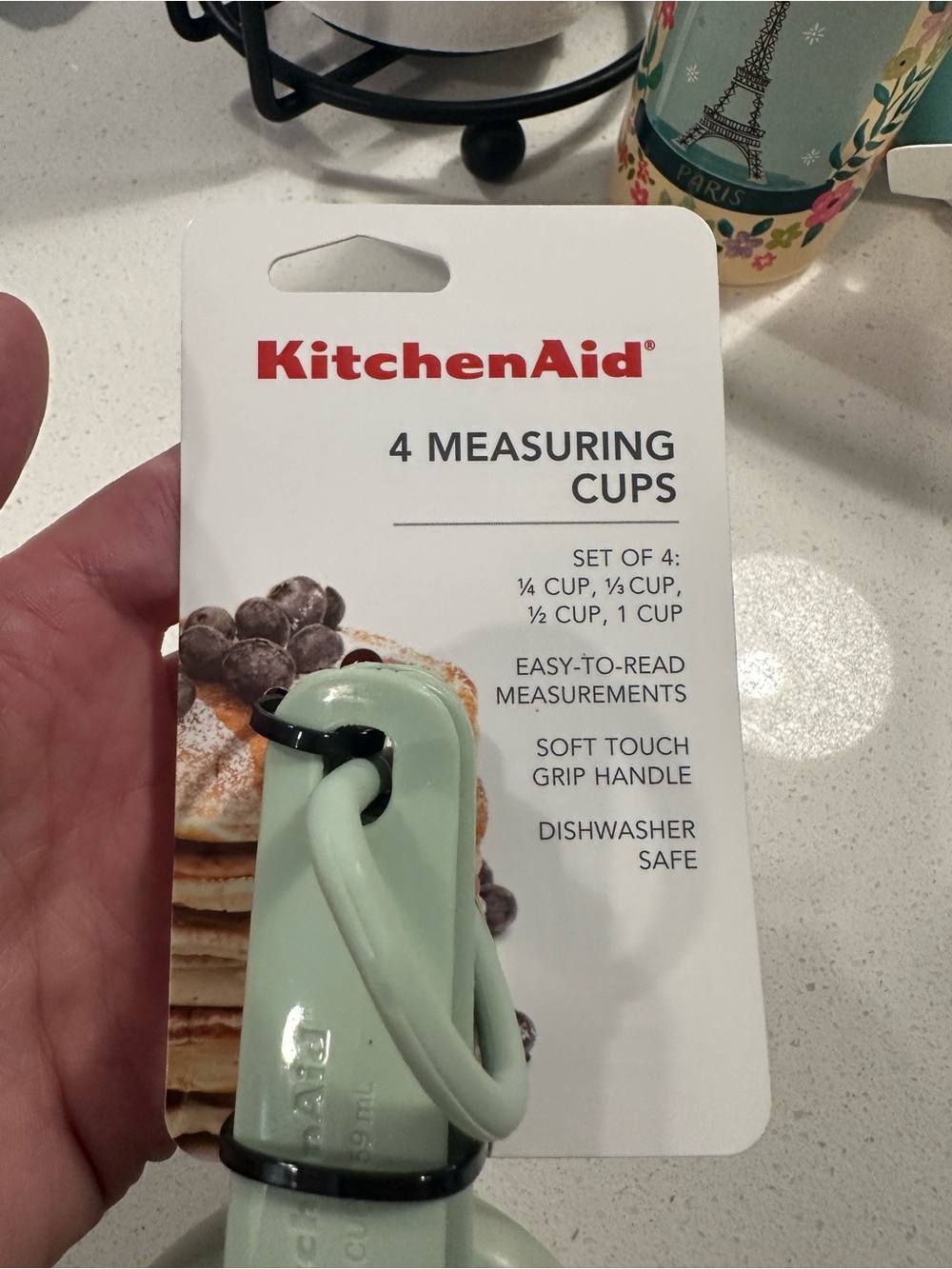 KitchenAid Sage Green 4-Piece Measuring Cup Set - Picture 2 of 7